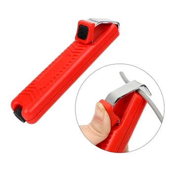 8-28 мм Мини-нож для электрика, кабель из ПВХ, Прочная регулируемая пластиковая ручка, нож для зачистки проводов, нож для зачистки кабеля