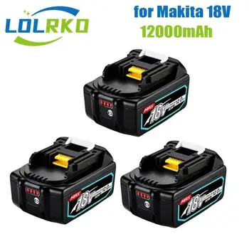 Новейшая Модернизированная Аккумуляторная Батарея BL1860 18V 12000mAh литий-ионная для Makita 18v Battery BL1840 BL1850 BL1830 BL1860B LXT 400