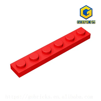 10ШТ Gobricks GDS-505 Пластина 1 x 6 совместима с lego 3666 Подарки детские поделки строительный блок Частицы Пластина DIY