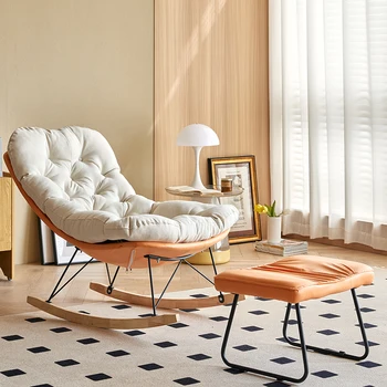 Офисное дизайнерское кресло с ленивой качалкой, Белое компьютерное современное кресло, салон с одинарными подушечками, Современная мебель для гостиной