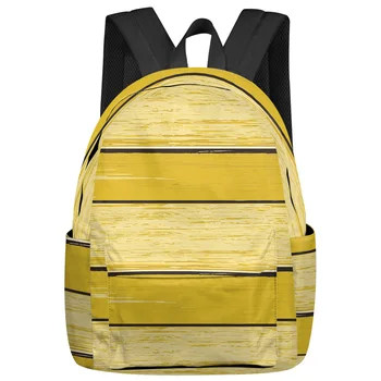 Желтые рюкзаки Rustic Feminina в стиле ретро под дерево, подростки, Студенческие школьные сумки, Рюкзак для ноутбука, Мужские, женские, дорожные сумки, Mochila