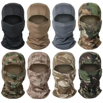 Тактическая камуфляжная Балаклава, маска на все лицо, Военная шляпа Wargame CP, Охотничий велосипед, Армейская Многокамерная Бандана, Гетры