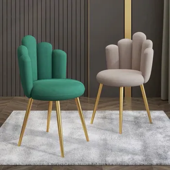 Скандинавские Креативные обеденные стулья с одной спинкой Современный минималистичный обеденный стул Легкий Роскошный диван Silla Comedor Мебель для дома