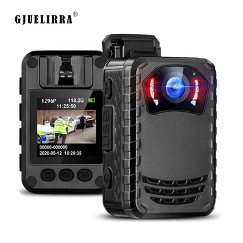 GJUELIRRA N9 Mini Body Camera Full HD 1296P Камера, Установленная на корпусе, Маленькая Портативная Полицейская камера Ночного Видения 8GB-512GB Mini Cam