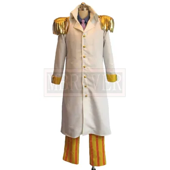 Цельный военно-морской адмирал Борсалино Косплей Костюм Униформа на заказ любого размера