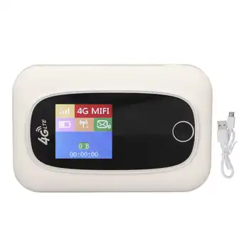 Точка доступа Wi-Fi, аккумулятор 2000 мАч, белый компактный портативный маршрутизатор 4G SIM-карты для дома, офиса, путешествий