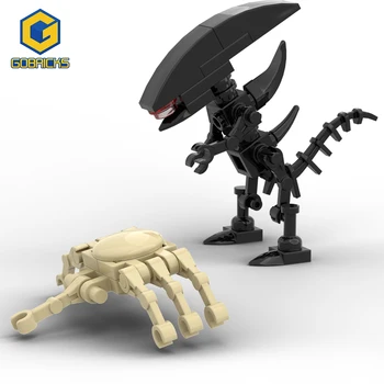 Gobricks Alien and Face Hugger Строительный Блок Коллекционная Модель Игрушки Мини-Фигурка Классические Кирпичные Игрушки Для Детского Подарка