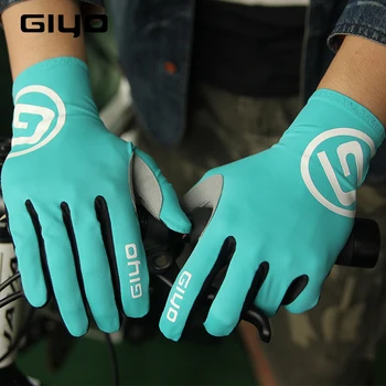 Гелевые велосипедные перчатки GIYO с сенсорным экраном и длинными полными пальцами Зима Осень Женские Мужские Велосипедные перчатки MTB Для езды на шоссейном велосипеде Гоночные перчатки