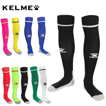 Профессиональные футбольные носки KELME для детей, защита колена с длинной трубкой, дышащие спортивные носки для взрослых, футбольные носки для родителей и детей