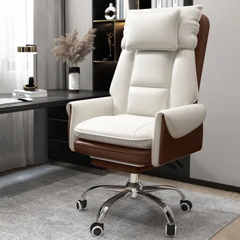 Роскошное кресло для отдыха Современная Удобная Офисная кожа Nordic Mobile Relax Стулья для гостиной Мебель для дома Floor Meuble De Salon