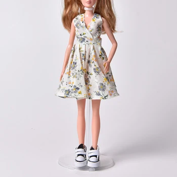 Кукла наряжается в мини-юбку, кукольная одежда, новая модная футболка, куртка, брюки, подходящие для повседневной одежды куклы 11,8 дюймов