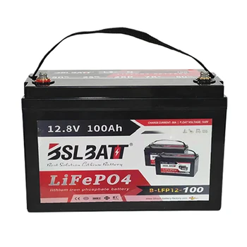 Литиевая батарея BSLBATT 100ah lipofe4 lipo4 для использования на солнечной батарее/ кемпере RV/яхте/ катере/морском пехотинце/ИБП/роботе