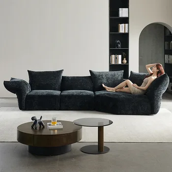 Тканевый диван, итальянский Простой Роскошный Угловой арт-дизайн, диван особой формы в стиле лепестка, мебель для спальни, Новое поступление