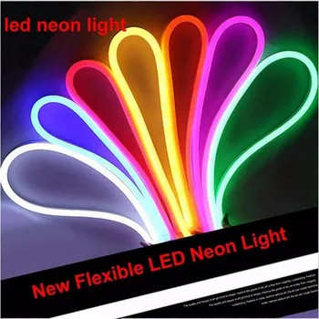 15 м стандартный RGB Neon flex, 72шт 5050SMD/м меняющая цвет светодиодная неоновая трубка с пультом дистанционного управления, светодиодная вывеска AC110V 220V