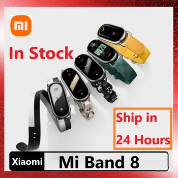 Фитнес-браслет Xiaomi Mi Band 8 с AMOLED-экраном, насыщающий кровь кислородом, Miband8 Fitness Traker, пульсометр Smart Band