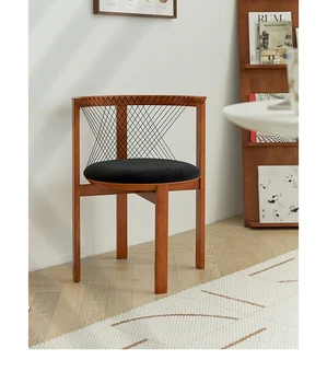 Стулья для гостиной, стул Harp, Датский дизайнер, Средневековый Обеденный стул, Мебель из массива дерева, Подлокотник, спинка стула Leis