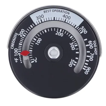 Термометр для камина Магнитный термометр для плиты Простая установка 0-500 ℃ для спальни