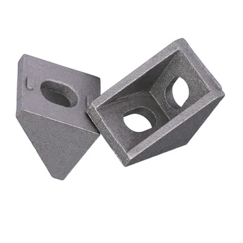Алюминиевый угловой соединитель T-образной прямоугольной формы, Европейский стандартный угловой соединитель 2020, Алюминиевый профильный соединитель для 3D-принтера