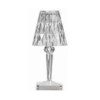 3 Цвета Алмазная Настольная Лампа Crystal LED Bar Настольная Лампа Перезаряжаемый Сенсорный Датчик Затемнения Прикроватных Ламп для Декора спальни