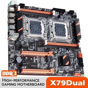 Atermiter X79 Dual Placa Base De CPU LGA 2011 4 * DDR3 REG ECC USB3.0 Sata3 PCI-E 3,0 Con Placa Base De Procesador Xeon Dual M.2