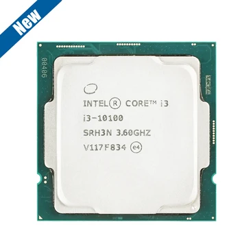 НОВЫЙ 4-ядерный 8-поточный процессор Intel Core i3 10100 с частотой 3,6 ГГц L2 = 1 М L3 = 6 м 65 Вт LGA 1200 без вентилятора