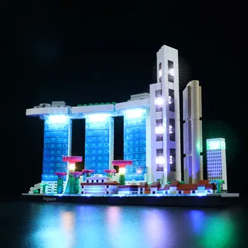 Набор светодиодных ламп для 21057 Architecture Singapore Строительные блоки (не включают модельные кирпичи)