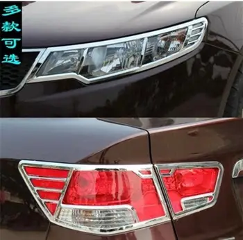 ABS Хромированная крышка лампы передней фары gty1 для 2009-2012 KIA Cerato/Forte
