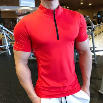 Компрессионная спортивная рубашка Для мужчин, футболка для фитнеса и бега, футболка для сушки в тренажерном зале, футболка для футбола, мужская спортивная одежда