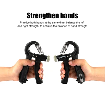 Регулируемый ручной захват R-Образный усилитель мощности упражнений для подсчета мощности упражнений, пружинный Захват Для Тренировки Пальцев, Кистевой Эспандер