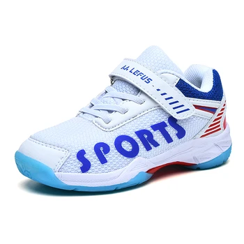 Спортивная обувь для бадминтона для больших детей, Дышащая обувь для волейбола для мальчиков, нескользящие теннисные кроссовки для девочек, 2016 г.