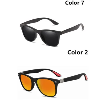 2ШТ Фирменный дизайн, Поляризованные Солнцезащитные очки 2021 года, Мужские Женские Солнцезащитные очки для вождения, Мужские Винтажные Солнцезащитные Очки Spuare Mirror, Летние цвета UV400