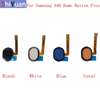 Датчик отпечатков пальцев Кнопка Home Гибкий кабель лента для Samsung A40 A405F Гибкий сенсорный датчик Запасные части