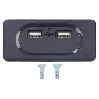 Двухпортовый автомобильный USB-порт для быстрой зарядки с синим светодиодом для RV