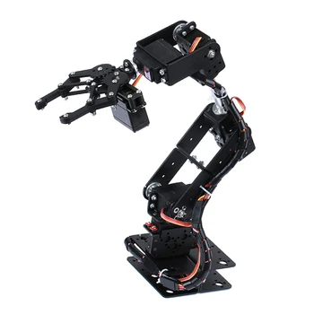 Робот-манипулятор 6 DOF из металлического сплава с механическим зажимом для рук и когтей MG996R для обучения робототехнике Arduino