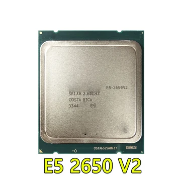 для Б/у процессора Intel Xeon E5 2650 V2 LGA 2011 CPU Процессор 8 CORE 2.6GHz 20M 95W SR1A8 E5 2650V2 поддерживает материнскую плату X79
