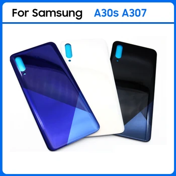 Новинка Для Samsung Galaxy A30s A307 A307F A307FN A307G Пластиковая Средняя Рамка Безель Задняя Крышка Батарейного Отсека Задняя Дверь Корпус Заменить