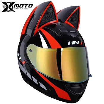 Мотоциклетный шлем Женский Ушной Мото-шлем для мотокросса, Шлемы для скоростного спуска, Мотоциклетный шлем, Уличное снаряжение