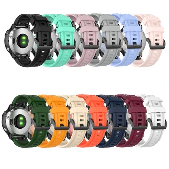 20 мм Силиконовый ремешок для часов Красочный Регулируемый Спортивный ремешок для Garmin Fenix 7S/6S/6S Pro/5S Смарт-браслет