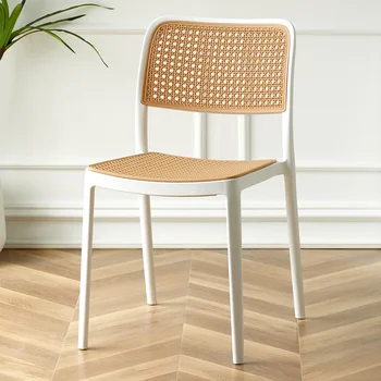 Современные ресторанные обеденные стулья из скандинавского ротанга, свадебные эргономичные прозрачные кресла, гостиная Sedie Soggiorno Moderno Мебель для дома