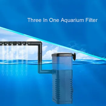 Мини-погружной аквариумный фильтр мощностью 4 Вт, внутренний фильтрующий насос, циркуляция потока воды, добавление кислорода для подачи рыбы в аквариум с черепахами
