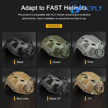 Защита тактического шлема FAST SF Helmet Guard Утолщенная легкая защитная пластина для аксессуаров для военной стрельбы в страйкбол
