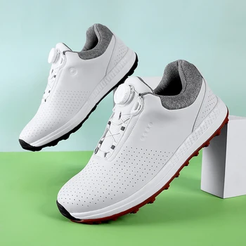 Новые водонепроницаемые мужские кроссовки для гольфа большого размера 40-47, Профессиональные кроссовки для гольфа, Противоскользящая обувь для ходьбы, Качественная обувь для ходьбы
