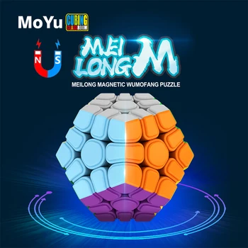 MoYu Megaminx Магнитный Волшебный Куб 3x3 Додекаэдр Профессия Скоростная Головоломка 12 Гранная Игрушка Специальная Оригинальная Венгерская Cubo Magico