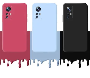 Силиконовый Чехол Для Телефона Xiaomi Mi12 lite Mi 12s 12x 12T Pro Матовый Чехол Для Xiaomi Mi12lite Mi 12 Ультра Красочный Противоударный Чехол