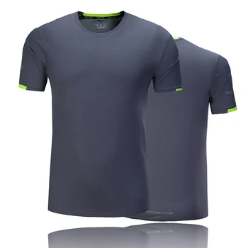 Высококачественная тонкая дышащая модная спортивная футболка унисекс для бега с короткими рукавами