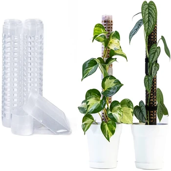 1 Шт Пластиковые Вьющиеся Растения Штабелируемый Пластиковый Столб Для Растений Палочки Для Растений Сфагновый Мох Шест ПВХ Пластиковая Опора Для Вьющихся Растений