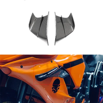 Крылышко мотоцикла, Комплект аэродинамического крыла, Спойлер для Yamaha Suzuki Kawasaki Honda H2/H2R, Скутер, моделирование из углеродного волокна