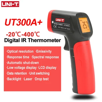UNI-T UT300A Plus Лазерный Инфракрасный Термометр Ручной Termometro Цифровой Промышленный Бесконтактный Лазерный Измеритель Температуры Пистолет