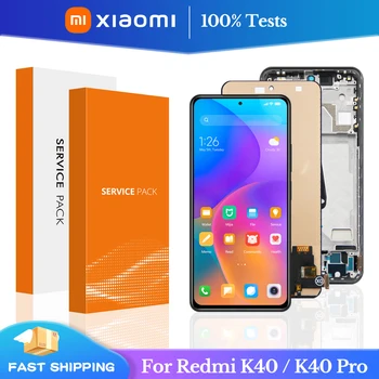 100% Тест Для Xiaomi Redmi K40 ЖК-Дисплей С Рамкой, Сенсорный Экран, Дигитайзер Для Redmi K40 Pro + K40 Ultra, ЖК-Дисплей Hongmi