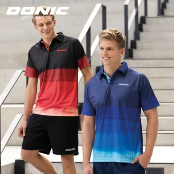 Оригинальная одежда для настольного тенниса Donic Спортивная майка Мужская Женская Спортивная одежда для настольного тенниса с короткими рукавами 83205
